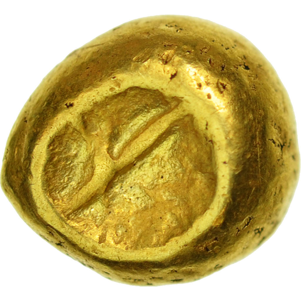 Senones, Globular 1/4 Stater, EF(40-45), Gold, Delestrée:2543
