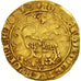 Coin, France, Charles VI, Agnel d'or, Montpellier, VF(30-35), Gold