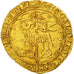 Moneda, Francia, Charles VI, Agnel d'or, Troyes, MBC+, Oro, Duplessy:372