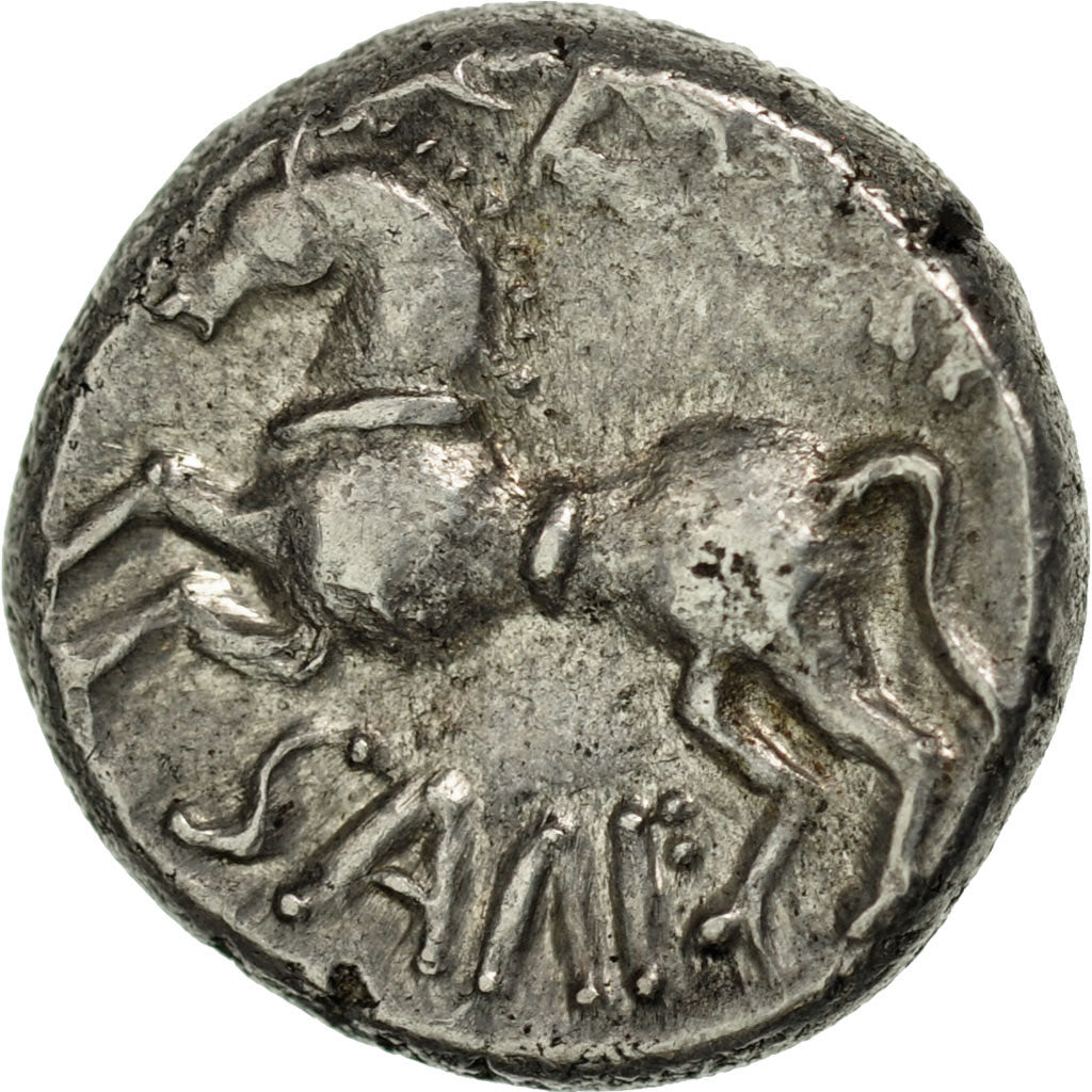 Sequanes, Quinaire ou Denier Q.DOCI, TTB+, Argent, Delestrée:3245