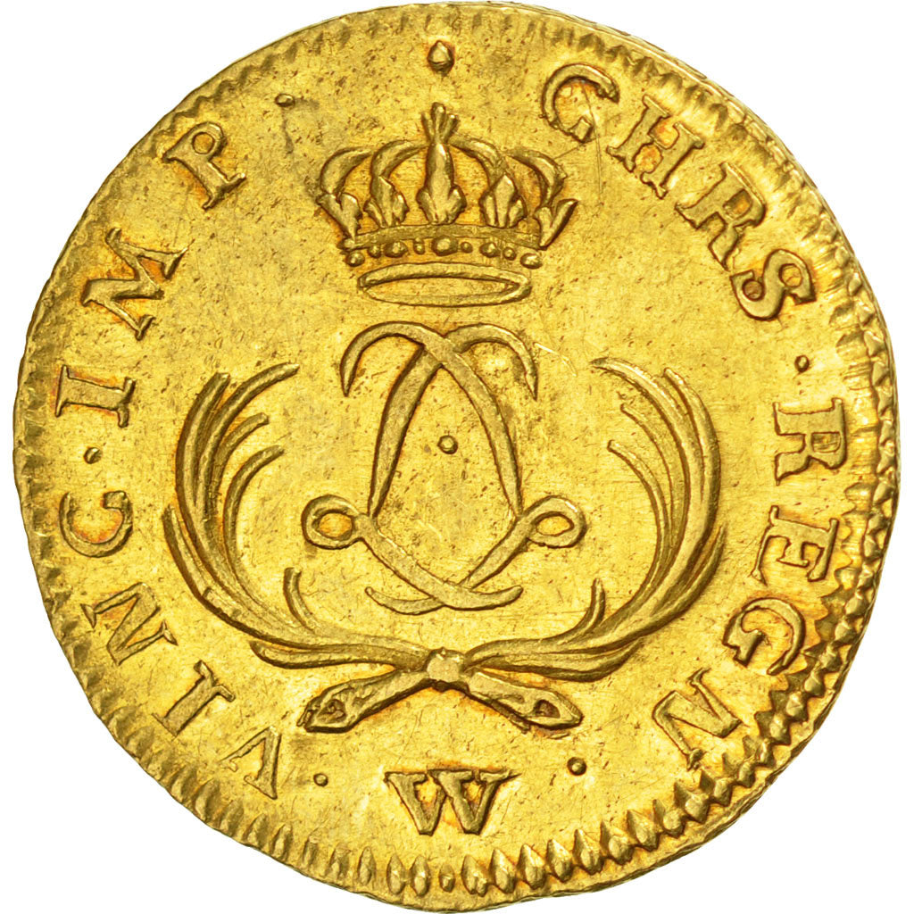 Monnaie, France, Louis XV, Louis d'or Mirliton, palmes courtes, Louis d'Or