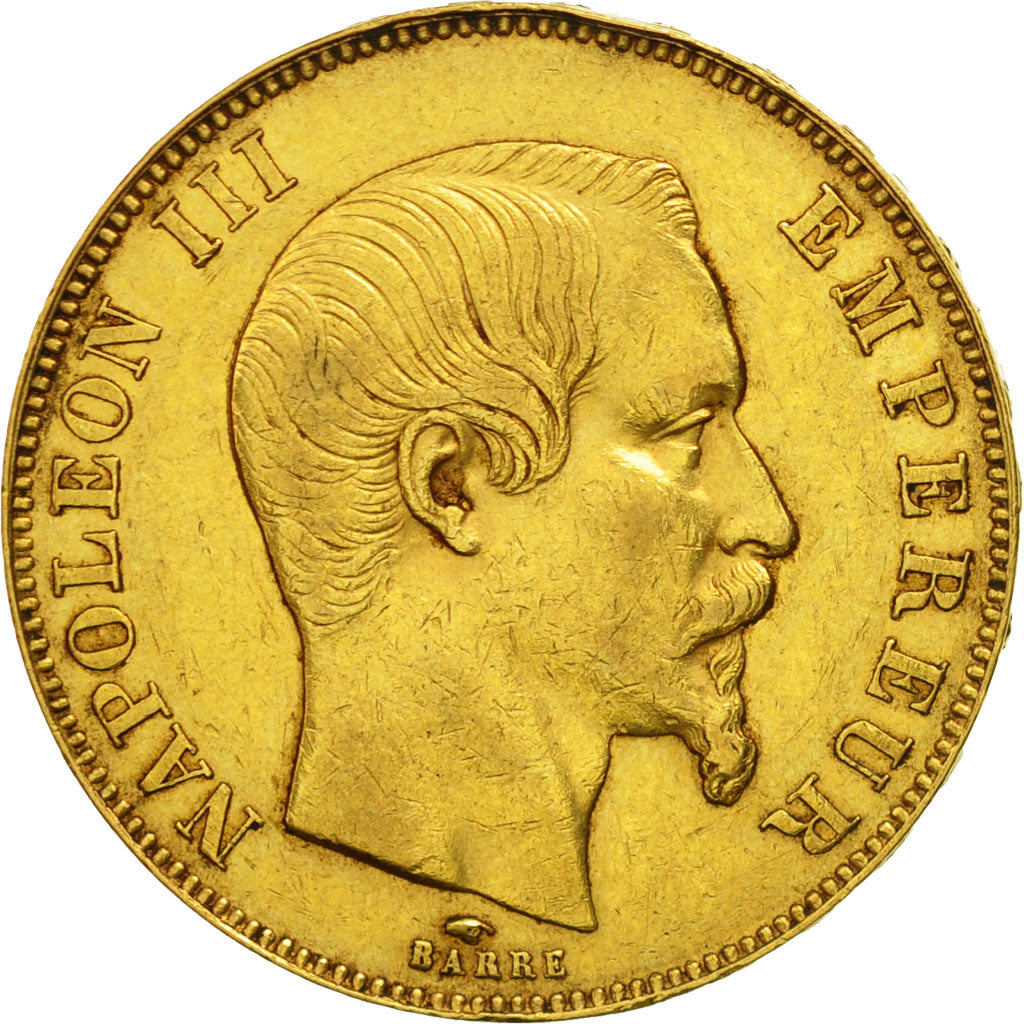 France, Napoleon III, 50 Francs, 1857, Paris, EF(40-45), Gold, KM 785.1