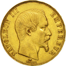 France, Napoleon III, 50 Francs, 1857, Paris, EF(40-45), Gold, KM 785.1