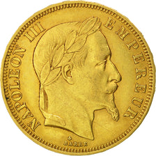 Moneda, Francia, Napoleon III, Napoléon III, 50 Francs, 1866, Strasbourg, MBC