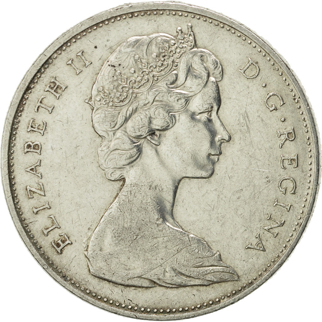 Coin, Canada, Elizabeth II, Dollar, 1965, Royal Canadian Mint, Ottawa