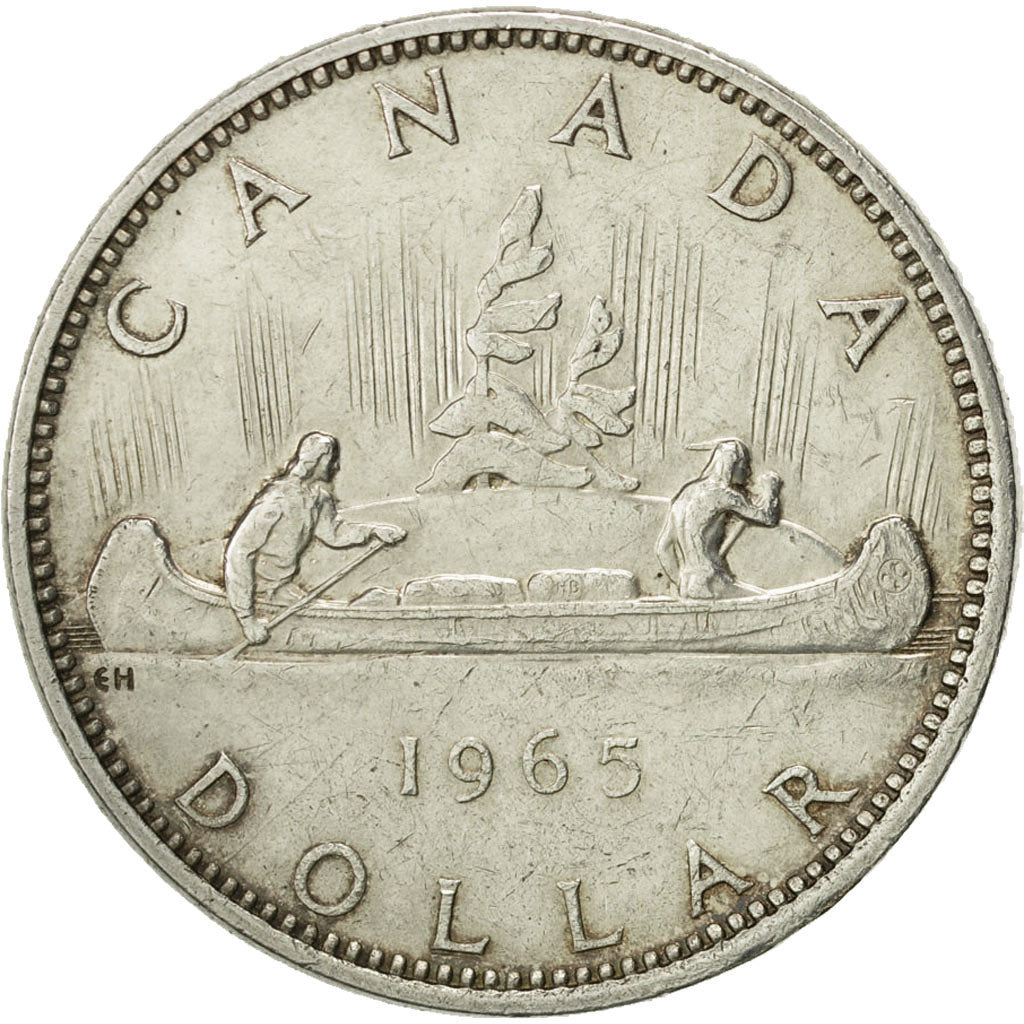 Coin, Canada, Elizabeth II, Dollar, 1965, Royal Canadian Mint, Ottawa