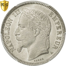 Moneta, Francja, Napoleon III, Napoléon III, Franc, 1868, Paris, PCGS, MS65