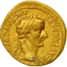 Moneta, Tiberius, Aureus, Lyons, BB, Oro, RIC:29