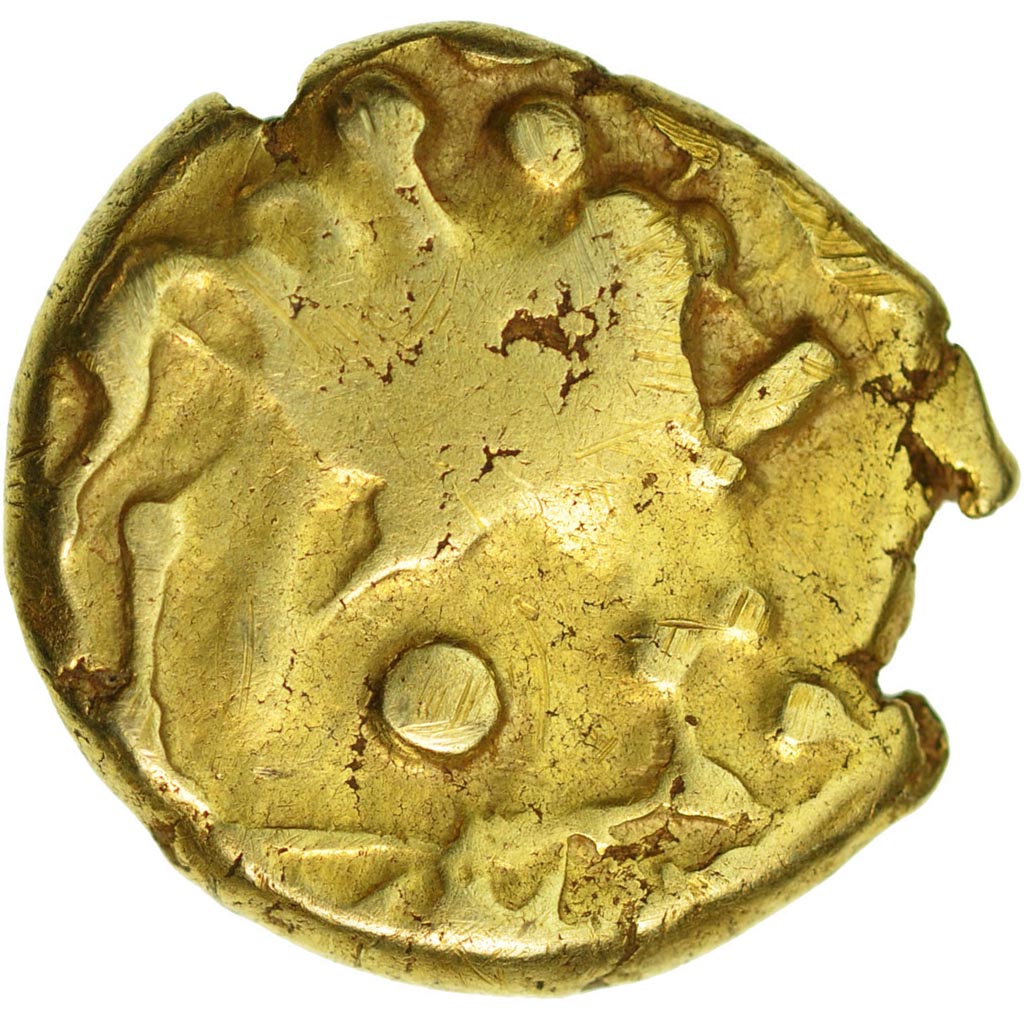 Coin, Ambiani, Stater, VF(30-35), Gold, Delestrée:158