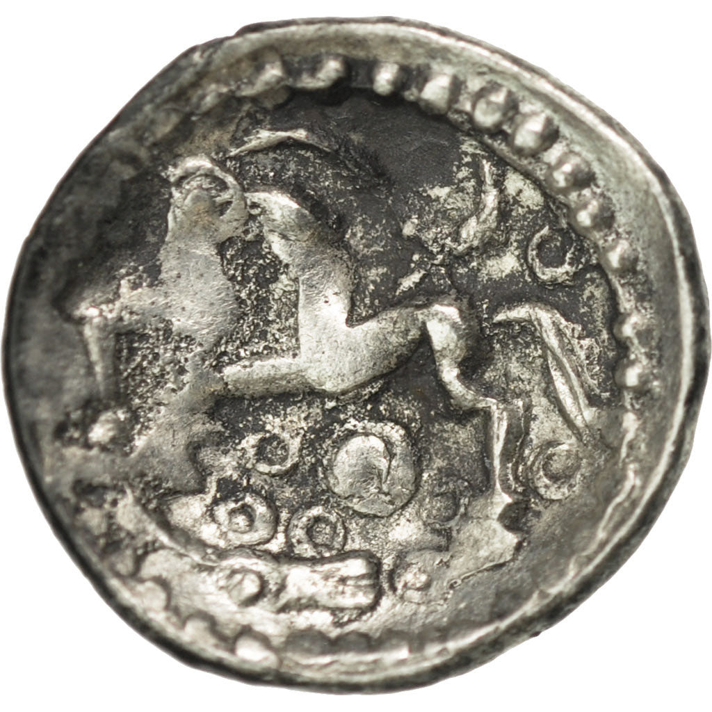 Coin, Ambiani, Denarius, AU(50-53), Silver, Delestrée:438