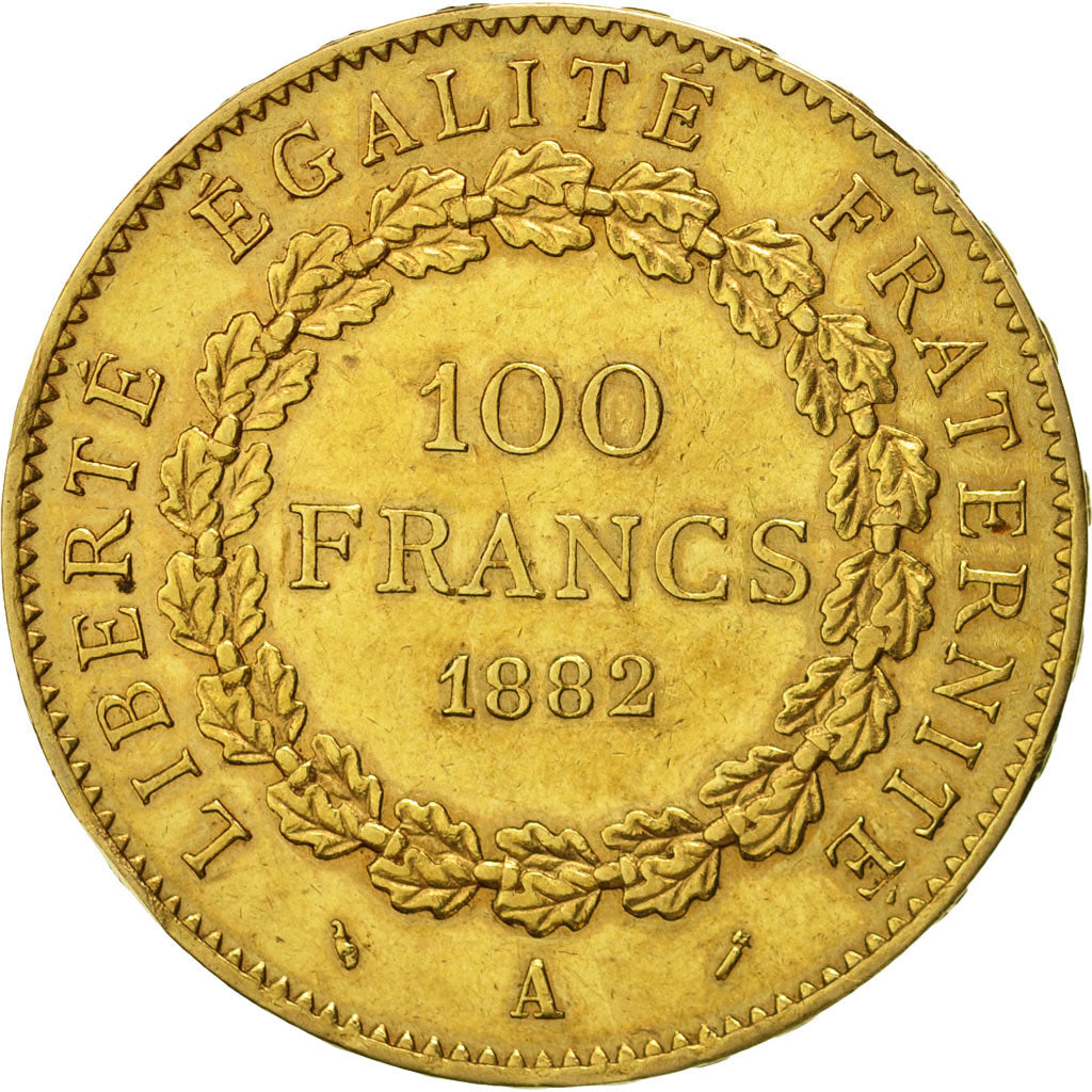 Münze, Frankreich, Génie, 100 Francs, 1882, Paris, SS, Gold, KM:832