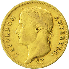 France, Napoléon I, 40 Francs, 1812, Paris, TTB, Or, KM:696.1, Gadoury:1084