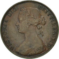 Monnaie, Grande-Bretagne, Victoria, 1/2 Penny, 1875, TTB+, Bronze, KM:754
