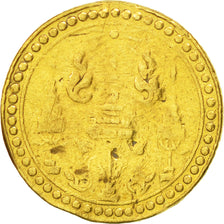 Coin, Thailand, Rama IV, Pit, 4 Baht, 1863, VF(30-35), Gold, KM:14