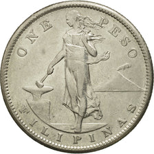 Philippines, Peso, 1908, AU(50-53), Silver, KM:172