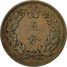 Korea, 5 Fun, Year 503 (1894), EF(40-45), Copper, KM:1107