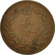 Coin, Korea, 5 Fun, 1896, EF(40-45), Copper, KM:1108