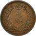 Moneda, Corea, Kuang Mu, 5 Fun, 1898, MBC+, Cobre, KM:1116