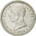 Coin, Spain, Alfonso XIII, 50 Centimos, 1910, EF(40-45), Silver, KM:730