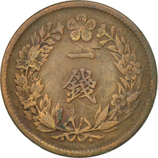 Corea, Yung Hi (Sunjong), Chon, Year 3 (1909), BB, Bronzo, KM:1137