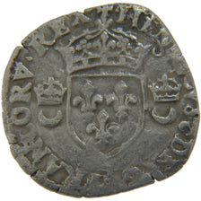 FRANCE, Douzain aux croissants, 1550, Montélimar, VF(30-35), Silver, Duplessy #.