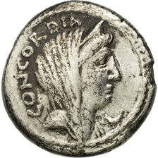 Monnaie, Mussidia, Denier, Rome, TB, Argent, Crawford:494/42c