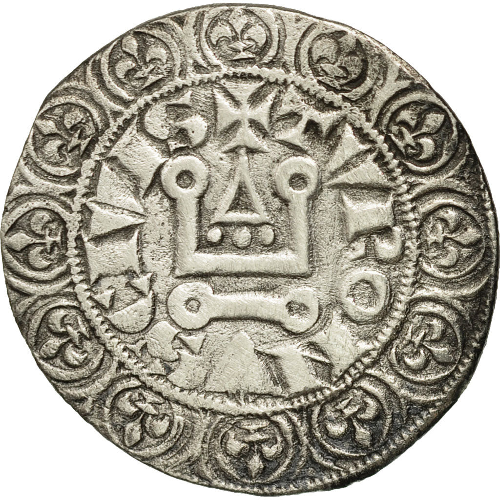 Münze, Frankreich, Philip IV, Gros Tournois, SS, Silber, Duplessy:213B
