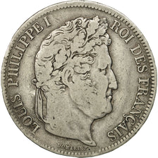 France, Louis-Philippe, 5 Francs, 1842, Lille, VF(20-25), Silver, KM:749.13
