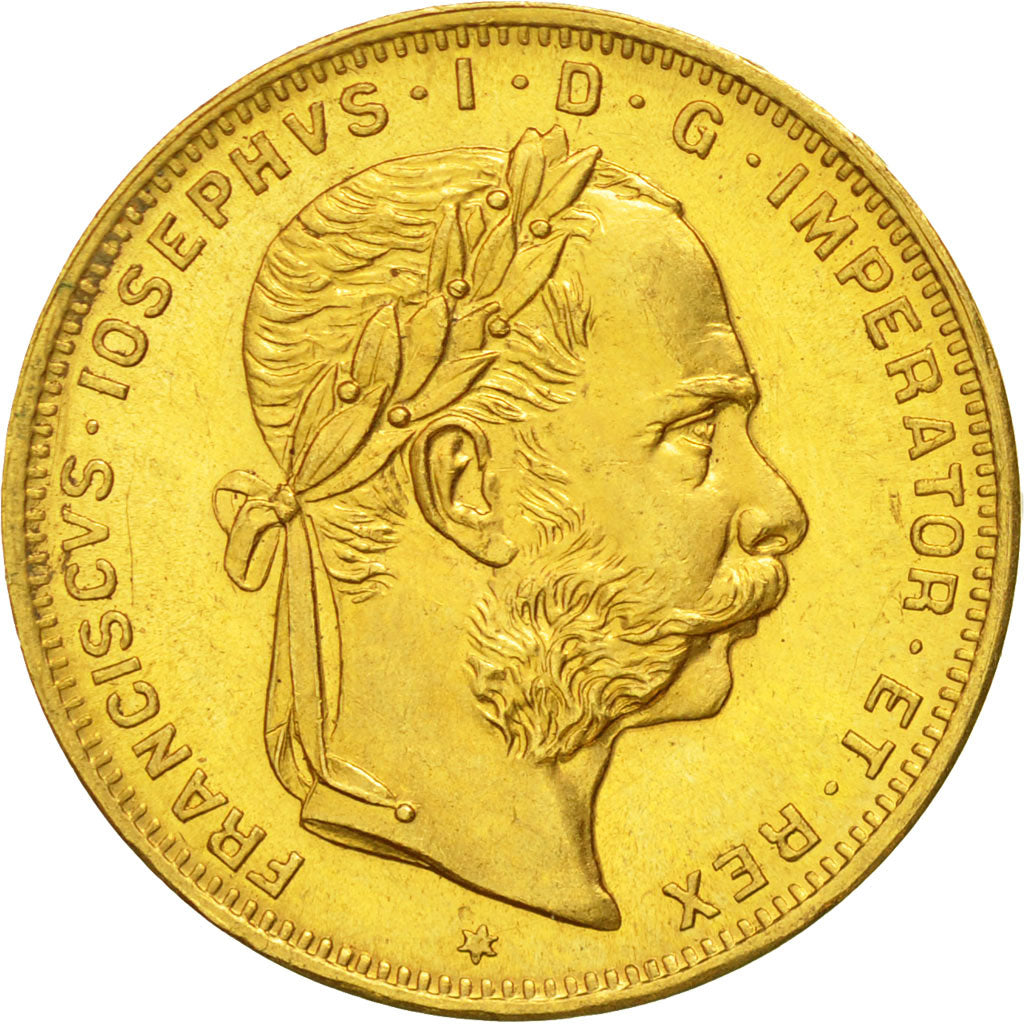 Monnaie, Autriche, Franz Joseph I, 8 Florins-20 Francs, 1892, SPL+, Or, KM:2269