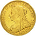 Monnaie, Australie, Victoria, Sovereign, 1894, Sydney, TTB, Or, KM:13