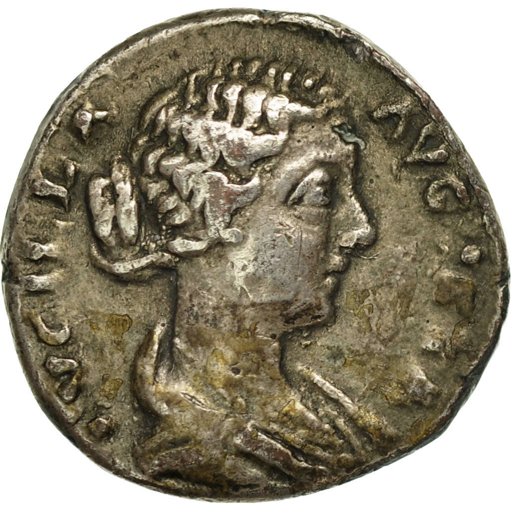 Lucilla, Fourree Denarius, Rome, EF(40-45), Silvered bronze, RIC:759