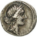 Julius Caesar, Denarius, Traveling Mint, EF(40-45), Silver, Crawford:458/1