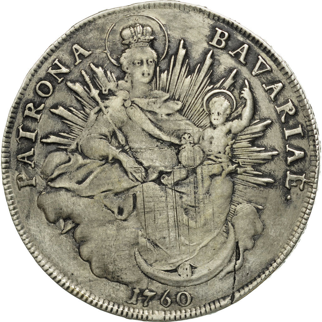 Coin, German States, BAVARIA, Maximilian III, Josef, Thaler, 1760, Munich