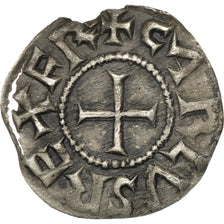 Coin, France, Denarius, Melle, AU(50-53), Silver, Prou:692