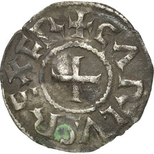 Moneta, Francja, Denarius, Melle, EF(40-45), Srebro, Prou:692
