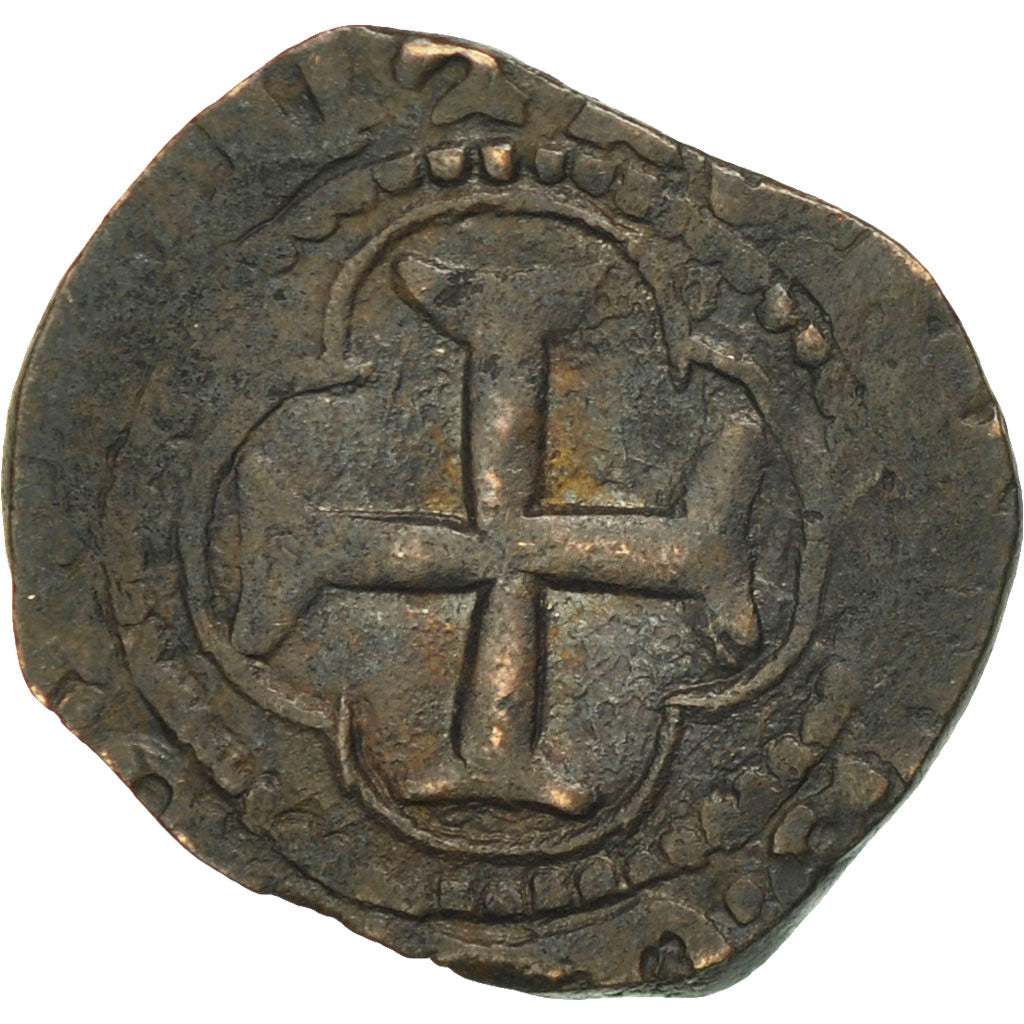 Moneta, Francia, Louis XI, Denier Tournois, Châlons-en-Champagne, MB+