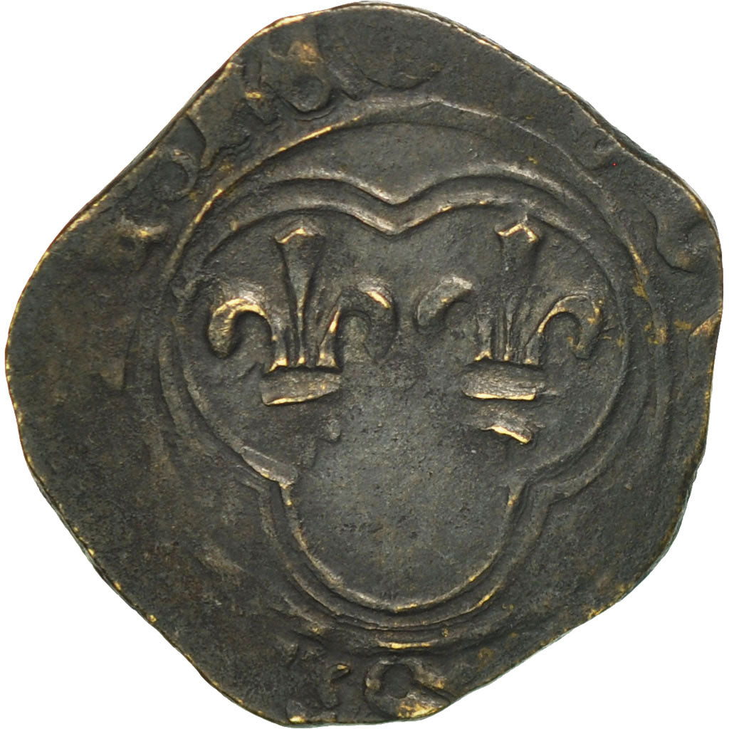 France, Louis XI, Denier Tournois, Uncertain Mint, VF(30-35), Billon