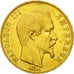 Moneda, Francia, Napoleon III, Napoléon III, 50 Francs, 1859, Paris, MBC+, Oro