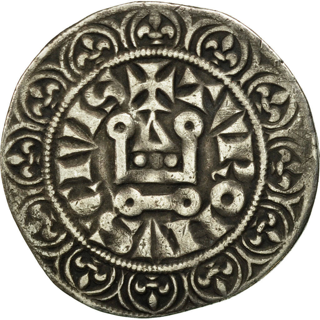 Francia, Philip IV, Gros Tournois à l'O rond, BB, Argento, Duplessy:213B