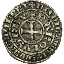 France, Charles IV, Maille Blanche, EF(40-45), Silver, Duplessy:243D