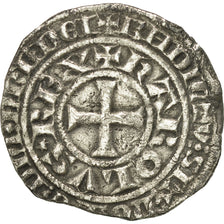Moneta, Francia, Charles IV, Maille Blanche, MB, Argento, Duplessy:243