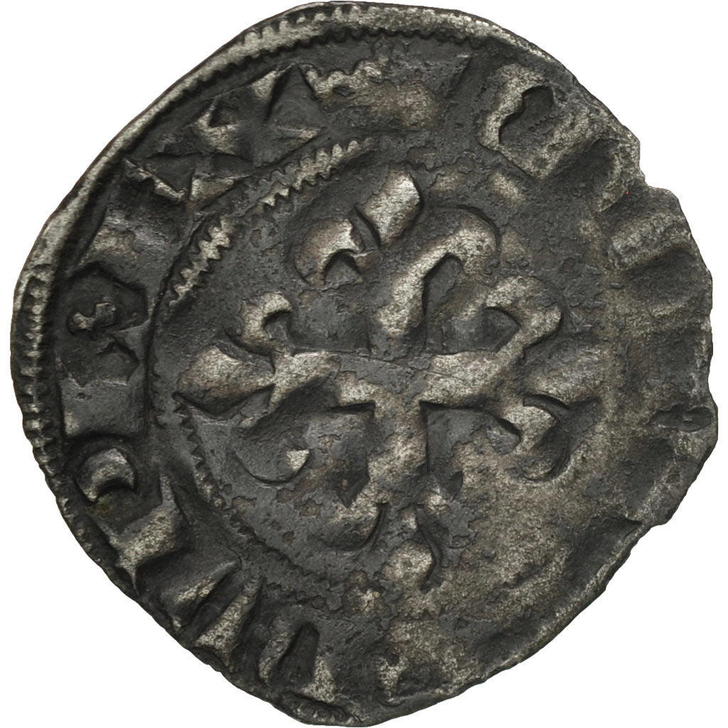 Coin, France, Philippe VI, Double Parisis, VF(30-35), Billon, Duplessy:269