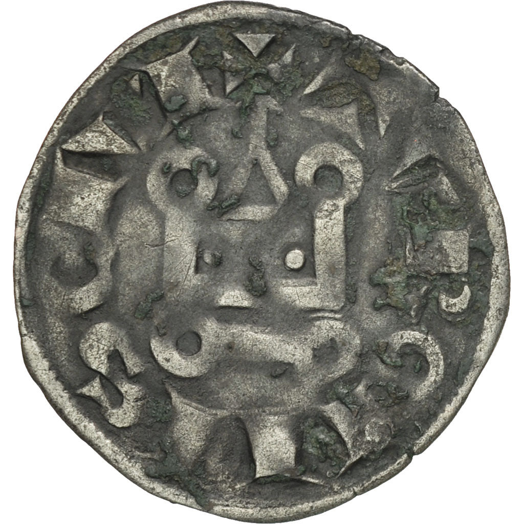 Moneta, Francia, Louis VIII, Denier Tournois, MB, Biglione, Duplessy:188