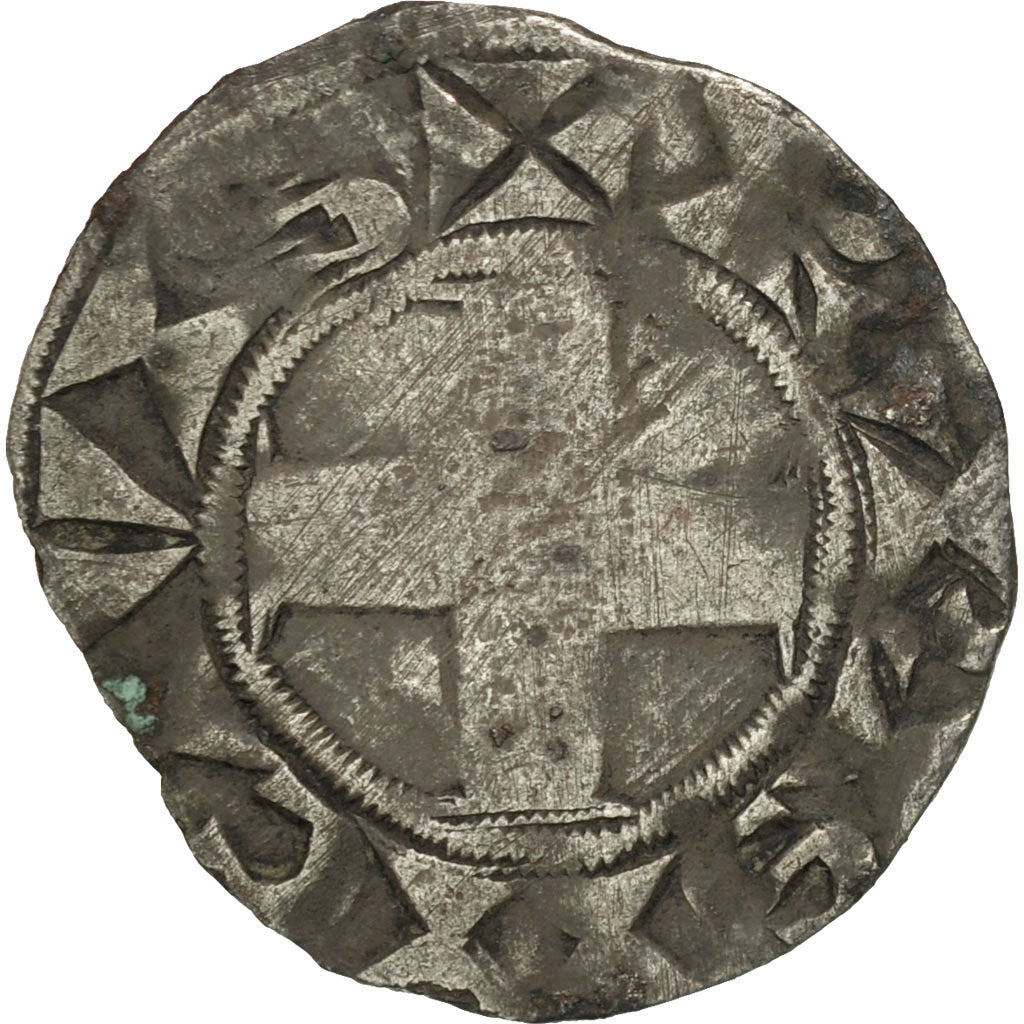 Coin, France, Philip II, Denier Parisis, Paris, VF(20-25), Silver, Duplessy:164