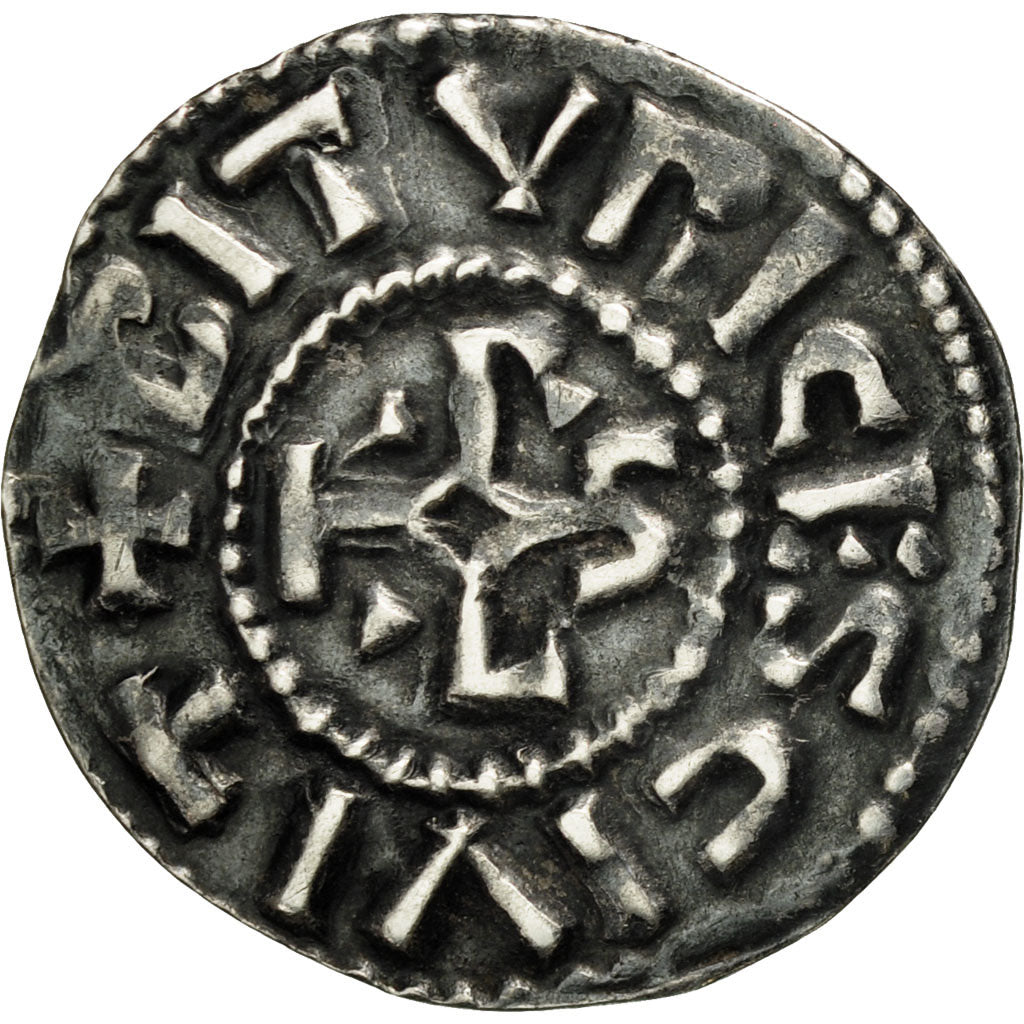 Monnaie, France, Charles III, Denier, Bourges, TTB+, Argent, Nouchy:238