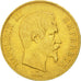 Moneta, Francia, Napoleon III, Napoléon III, 100 Francs, 1855, Paris, BB, Oro