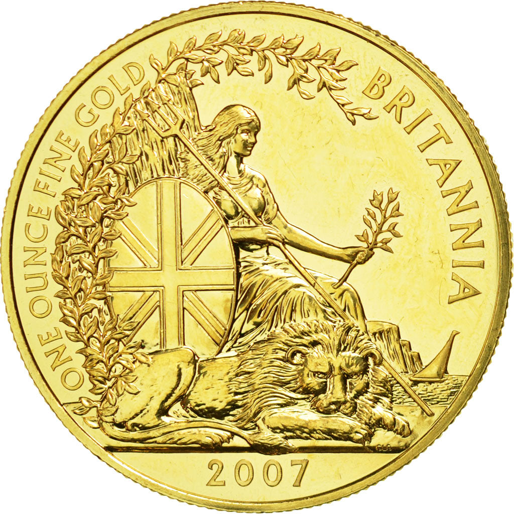 Coin, Great Britain, Elizabeth II, 100 Pounds, 2007, British Royal Mint, MS(63)