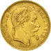 Moneta, Francia, Napoleon III, Napoléon III, 20 Francs, 1863, Paris, BB, Oro
