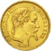 France, Napoleon III, 20 Francs, 1863, Strasbourg, TTB, Or, Gadoury:1062