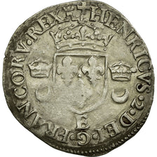 Munten, Frankrijk, Douzain aux croissants, 1550, Tours, FR+, Zilver, Ciani:1305